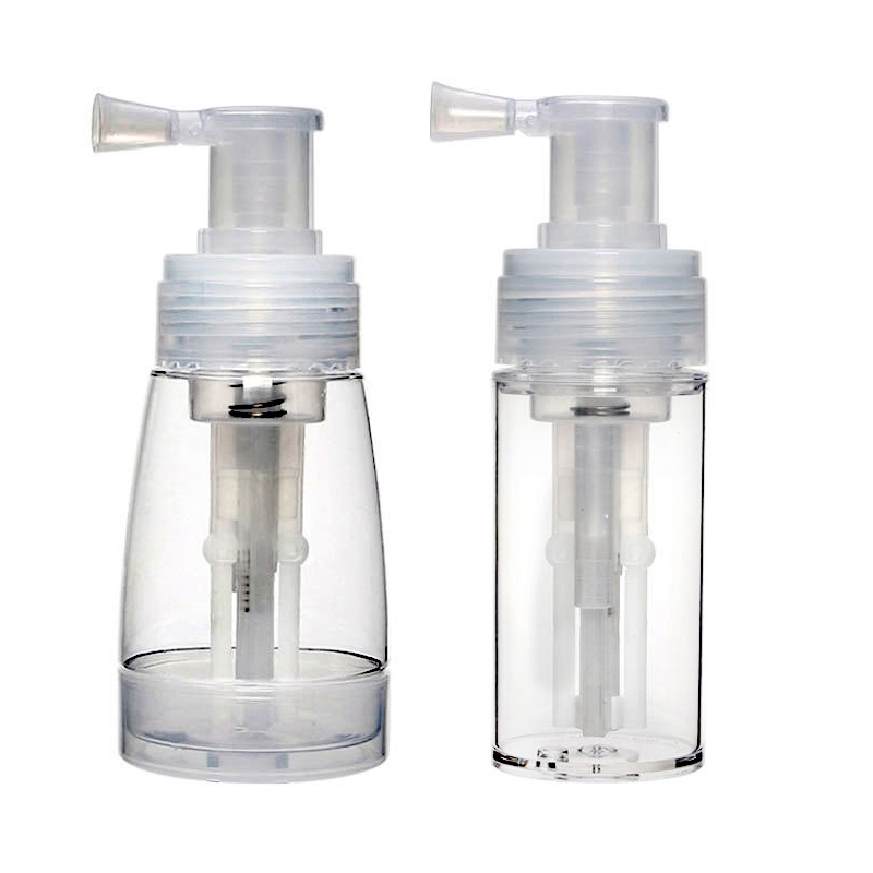 

110ml 180ml Powder Spray Bottles Empty Transparent PET Dismountable Cosmetics Bottles with Locking Nozzle for Hair Salon Home Beauty