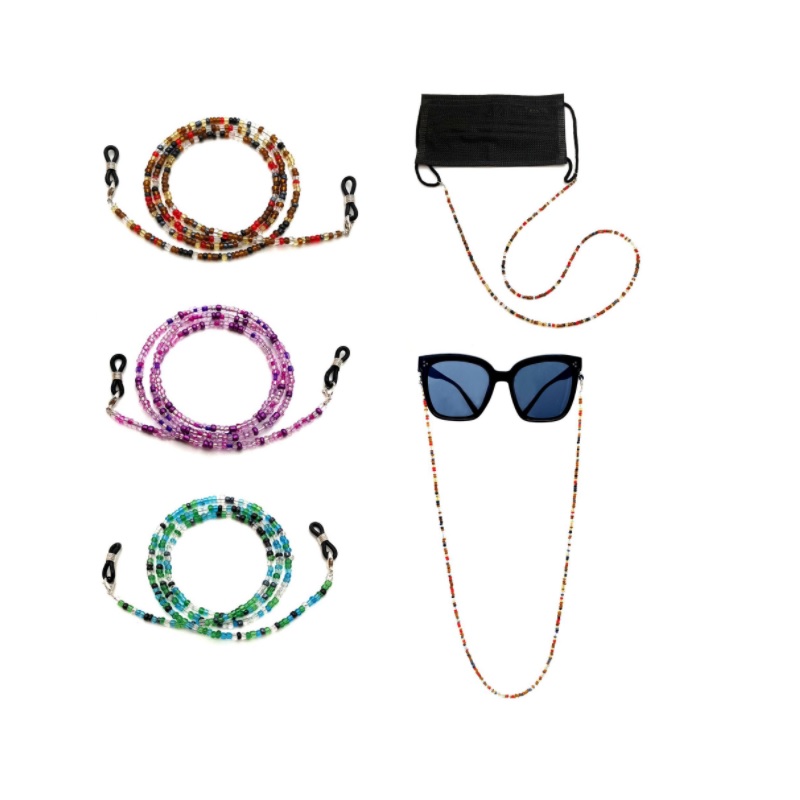 

Wallet purse bag chains Face Mask chain outdoor mask Eyeglass cords eyeglasses Lanyard different color ropes length 63cm adjustable mouth masks hanger