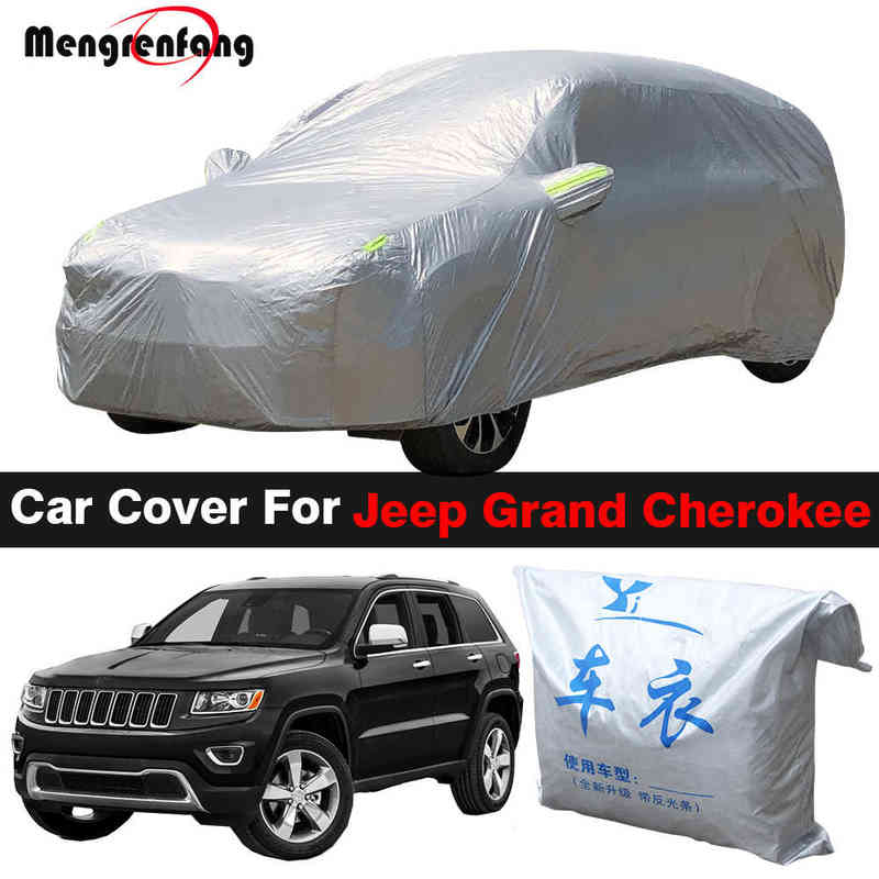 

Outdoor Car Cover For Jeep Grand Cherokee SUV Anti-UV Sun Shade Rain Snow Protection Cover Dustproof H220425