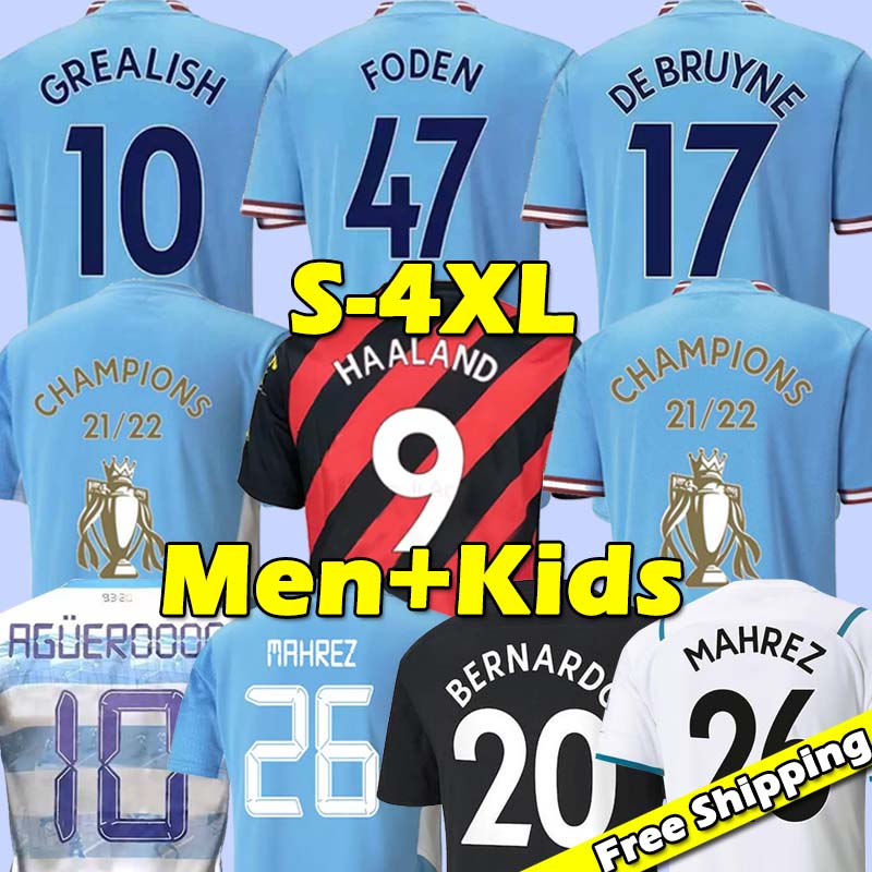 

XXXL 4XL HAALAND soccer jersey 21 22 23 GREALISH STERLING MANS CITIES MAHREZ DE BRUYNE FODEN FERRAN BERNARDO G.JESUS MENDY foden 2022 2023 Big Size football shirt, 21-22 third patch