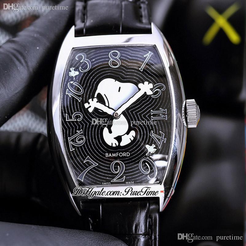 

Crazy Hours Bamford A21J Automatic Mens Watch Steel Case Black Sn00py Dial White Number Markers Leather Strap Puretime F23c3, Customized waterproof service