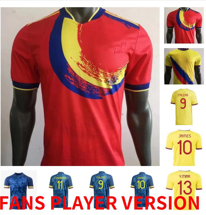 

PLAYER VERSION 21 22 23 Colombia away soccer jersey 2022 2023 JAMES copa america football shirt FALCAO Camiseta de futbol maillot man kids kit