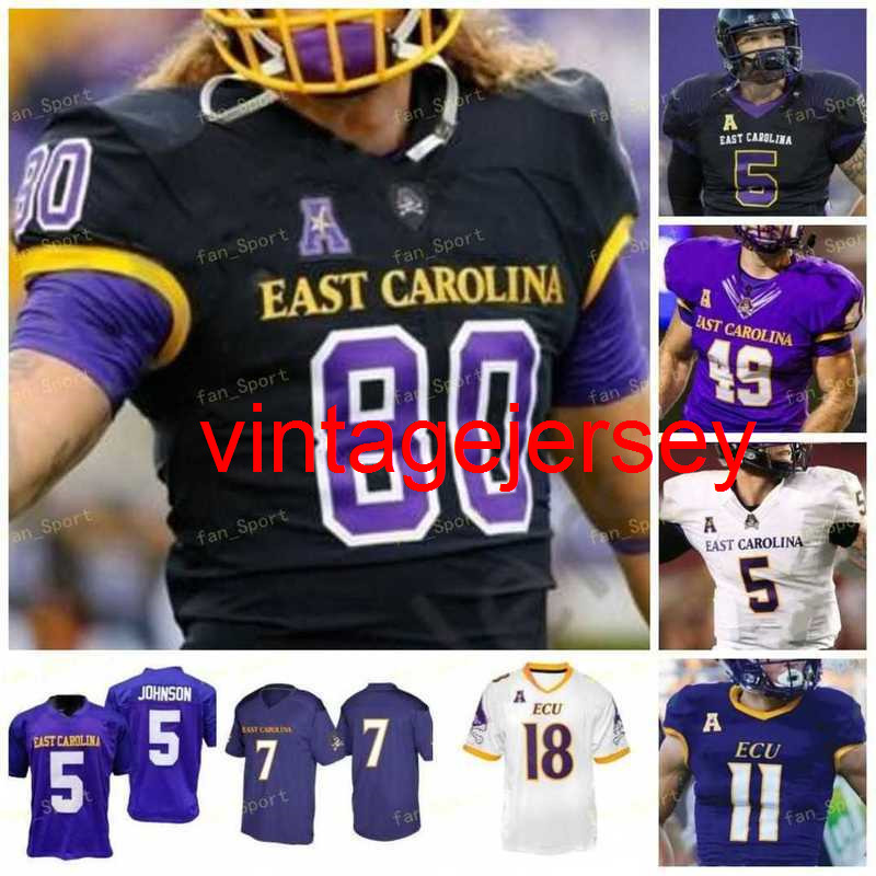 

2022 East Carolina ECU Football Jersey NCAA College Kendall Futrell Chris Johnson Holton Ahlers Demetrius Mauney Johnson Snead Jones, As