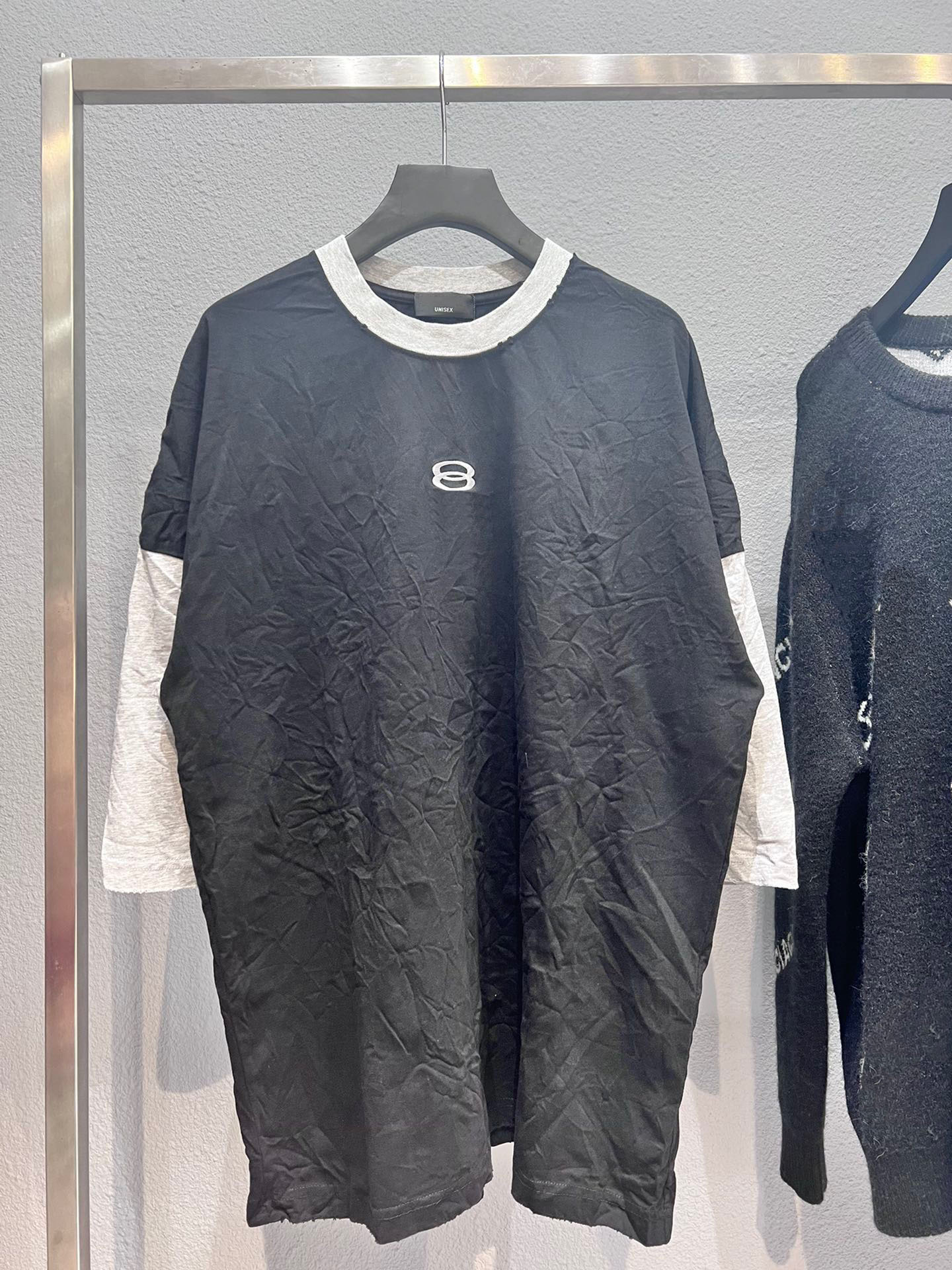 

2022ss spring and summer new high grade cotton printing short sleeve round neck panel POLO shirt Size: m-l-xl-xxl-xxxl Color: black white fF79866