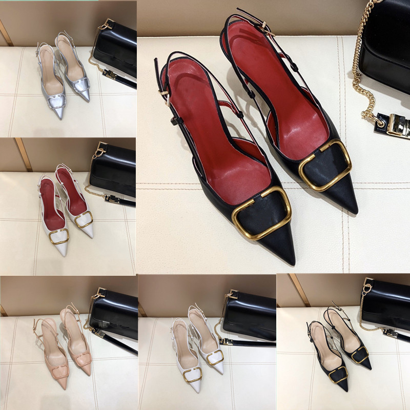 

Designer Womens Rivet Sandals High Heels Slippers Dress Shoes Luxury Red Black Jelly Rubber Leather Women Slippers Flip Flops Wedding Party Heel 35-40, 12