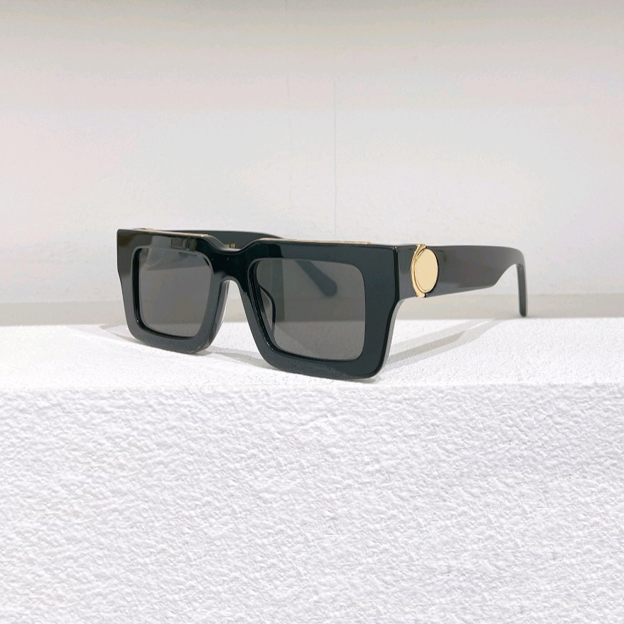 

Millionaire Square Sunglasses Gold Black Grey Lens Men Sun Glasses Shades Sonnenbrille with Box