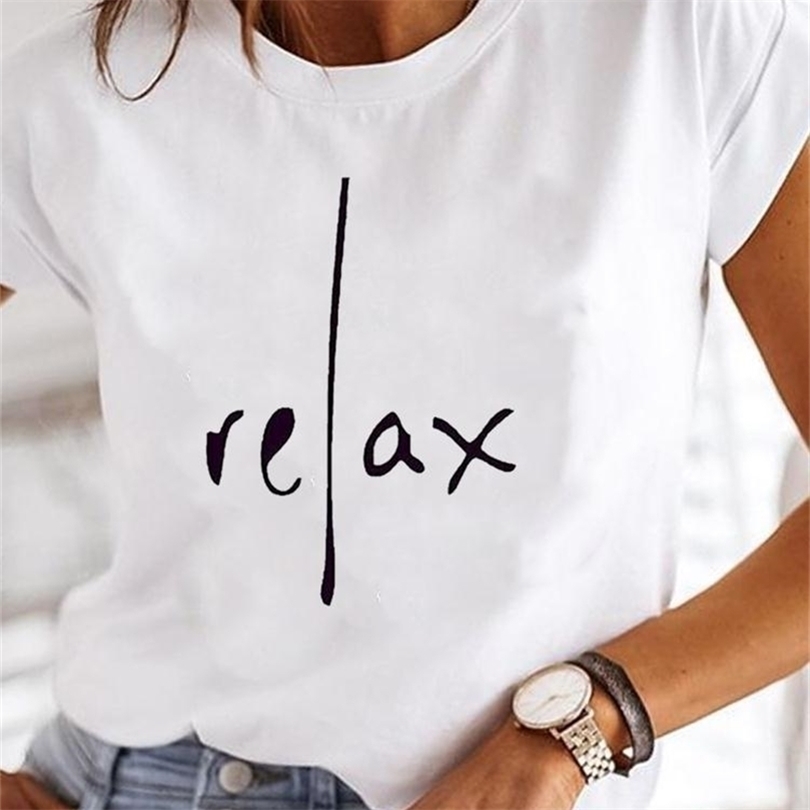 Vêtements dames été t vêtements imprimer mode décontracté tshirts lettre des années 90