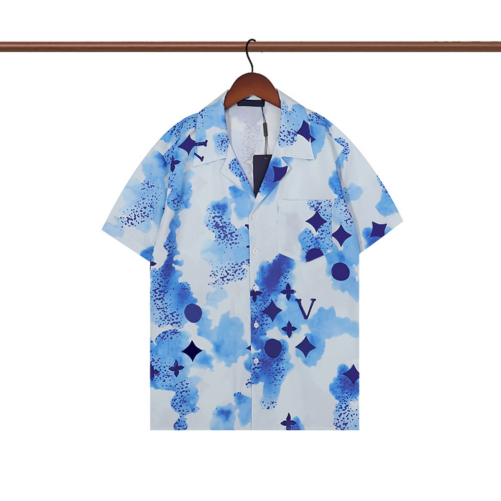 

Hawaii Floral Print Beach Shirts Men's Designer Silk Bowling Shirt Casual Hawaiian Shirts Men Summer Blouse Short Sleeve, Customize