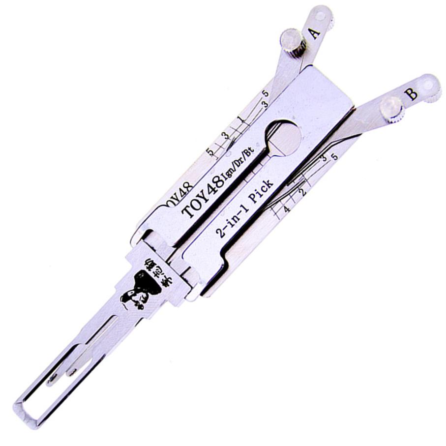 

2020 TOY48 LISHI 2 in 1 Auto Lock Pick and Decoder Locksmith Tool to Opel Lock 327i