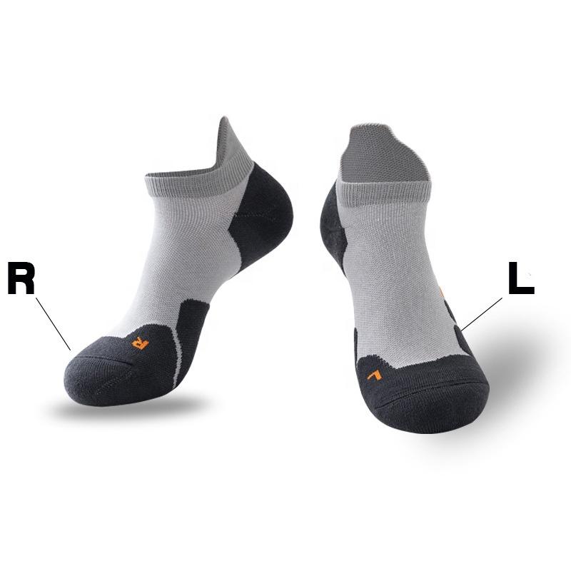 

Men's Socks Acetate Half Cushion Mesh Breathable High Quality Arch Support Sport Men, Black