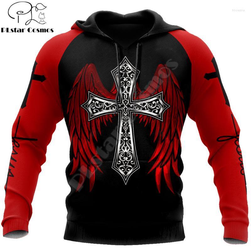 

Men's Hoodies & Sweatshirts Jesus And Knights Templar 3D All Over Printed Mens Autumn Hoodie Sweatshirt Unisex Streetwear Casual Zip Jacket