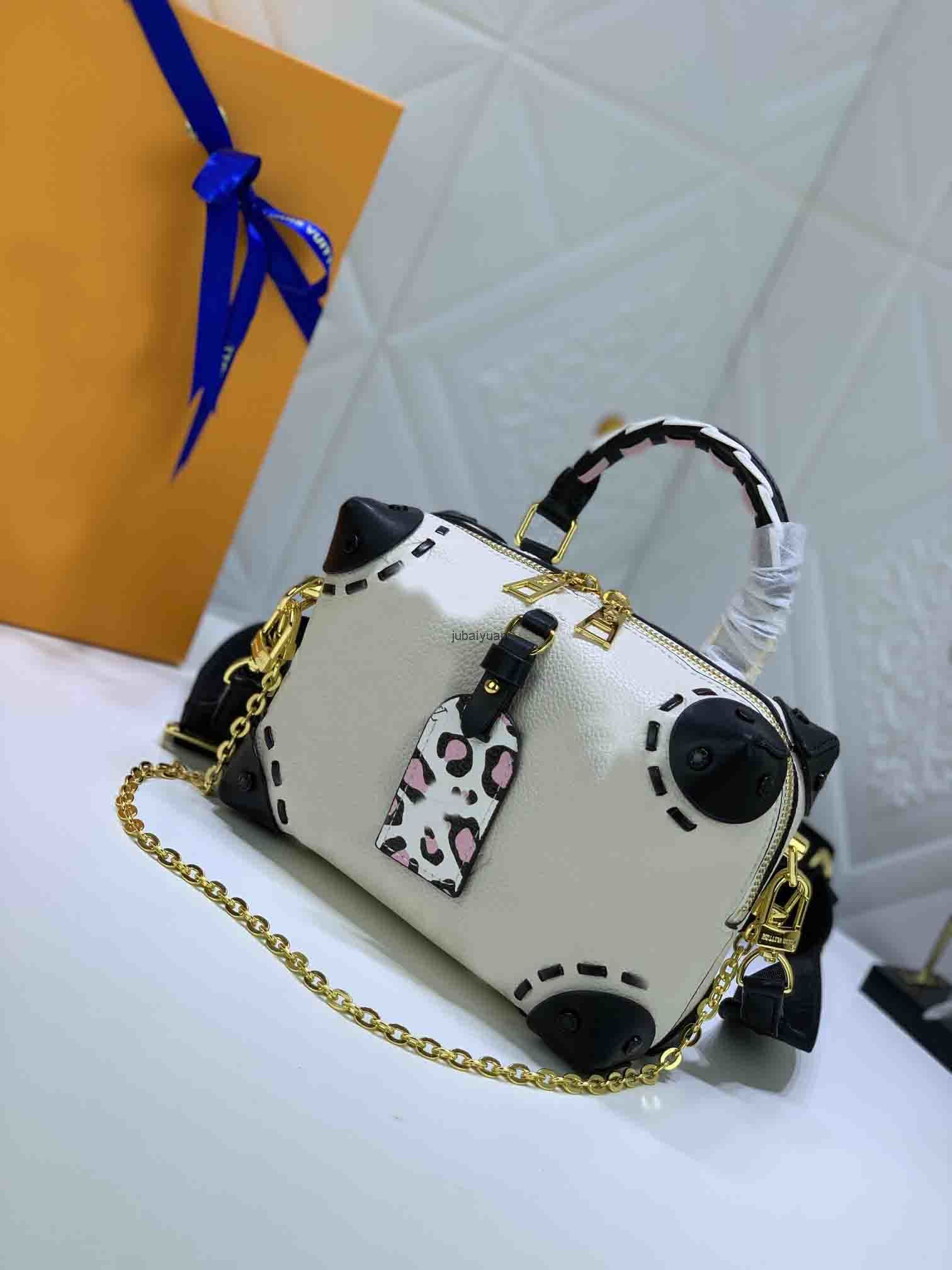 Nouveau Mode Femmes Sacs À Main Dames Designer 5A Sacs À Bandoulière De Luxe Sac À Main Blanc Noir En Cuir Mini Sac À Main Chaîne Sac Bicolore Co