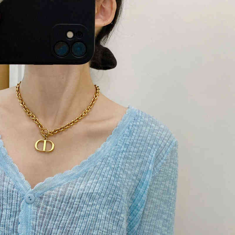 Fine new Necklace Bracelet red the versatile temperament brass material high-end version-image-782537154