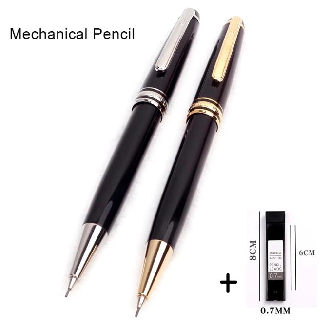 

Crystal Head and Msk-163 Black Resin Luxury M Pencil Office Classic Stationery Writing Smooth With Serial Number And Refill