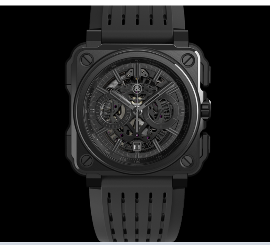 

Wristwatches Luxury BR Brand Sport Quartz Bell Multifunction Steel Men Watch Business Man Soft Rubber Calendar Ross Square Watches