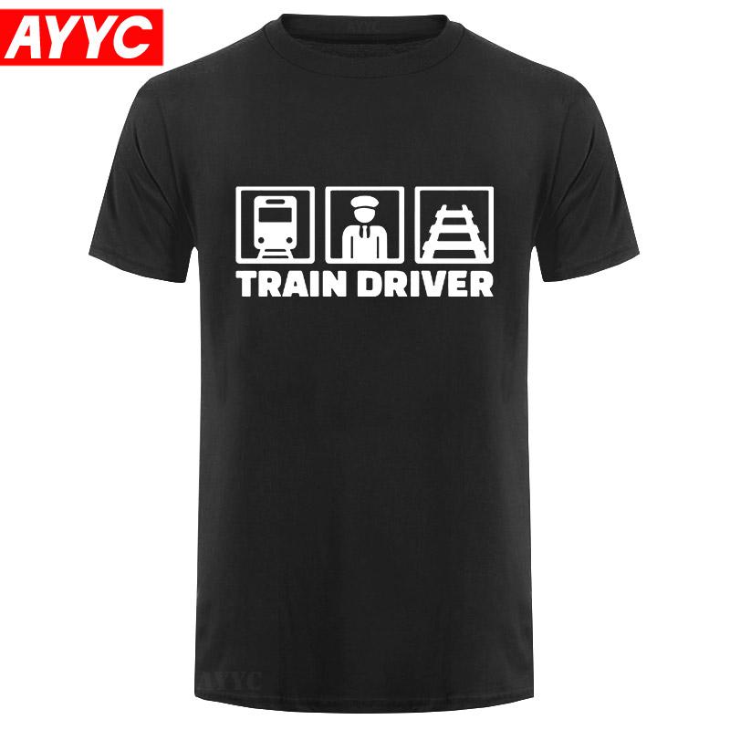 

Men's T-Shirts Summer Casual Train Driver Railway Funny Printed T Shirt Men Fashion Short Sleeve Top Tees Camisetas Masculina, Maroom white