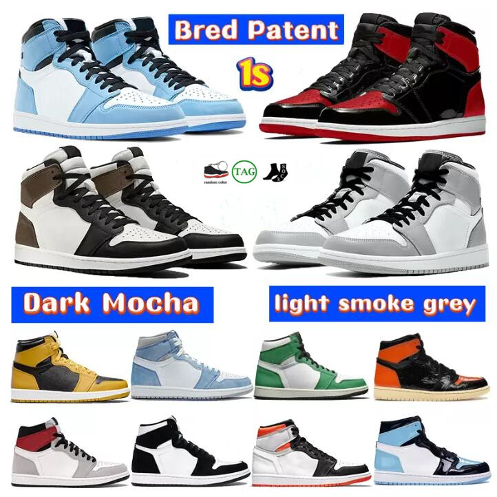 

high quality Basketball Shoes 1s Light Fusion Red 1 Hyper Royal University Blue shadow 2.0 Dark Mocha Silver Toe Pollen mens outdoor sports trainer, Please contact us
