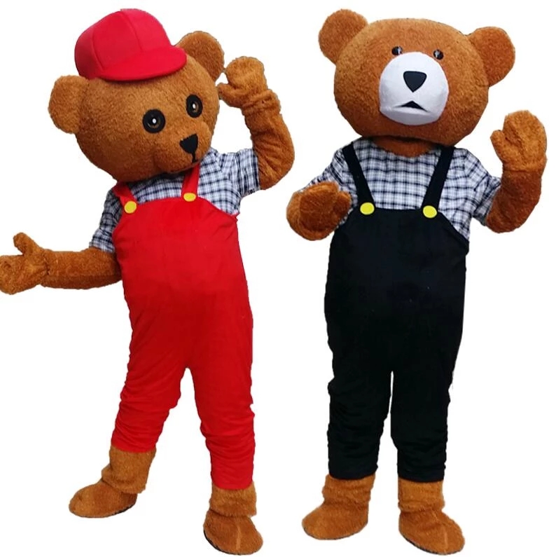 

Aldult Animal Teddy Mascot Costume Cartoon Costume Fancy Dress Party Christmas Curly Penguin Bear Mascotter, As show 1