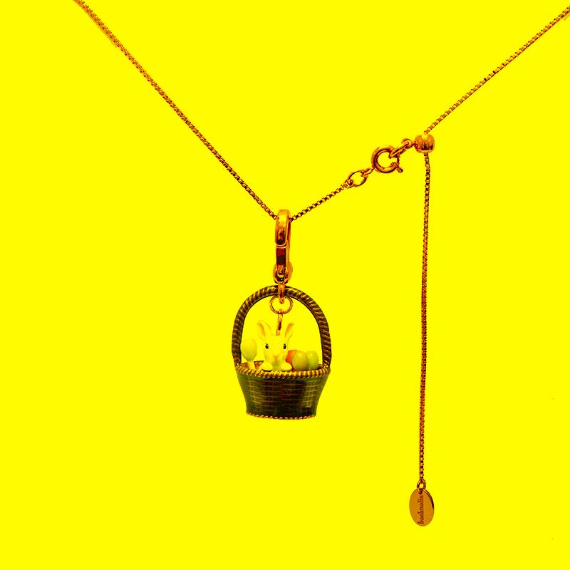 

Pendant Necklaces Small Animal Handmade Enamel Glazer Hollow Flower Basket Balloon Adjustable Long Bead Chain Sweater NecklacePendant Neckla
