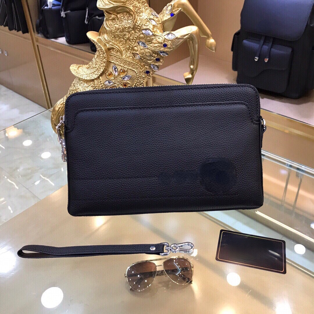 

The Latest Clutch Bag With A Combination Lock Simple And Generous Style High-Quality 21147, Black