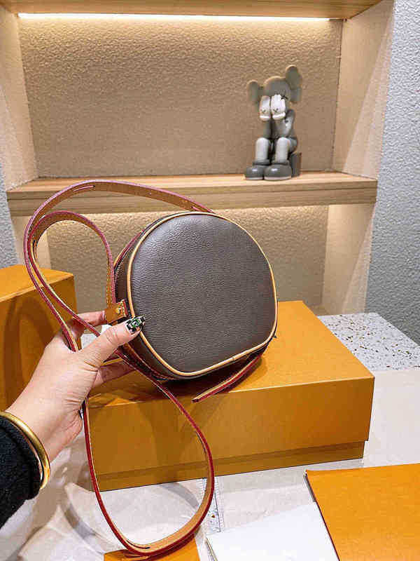

Evening Bags women Handbag designer tote Bag Circular Wallet High Quality Fashion Underarm Luxury Leather Messenger Crossbody Bags 0813, Small brown