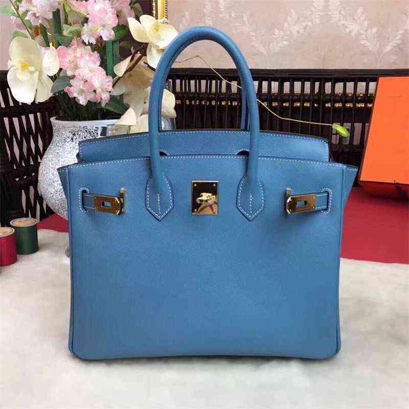 

Designer bags Herme birkins 30 35cm 10a Top Handbag Luxury Fashion Original Quality Ladies Diagonal Pure Hand-stitched Epsom Leather 27 Colors 25cm 30cm OOWZ, Deep orange