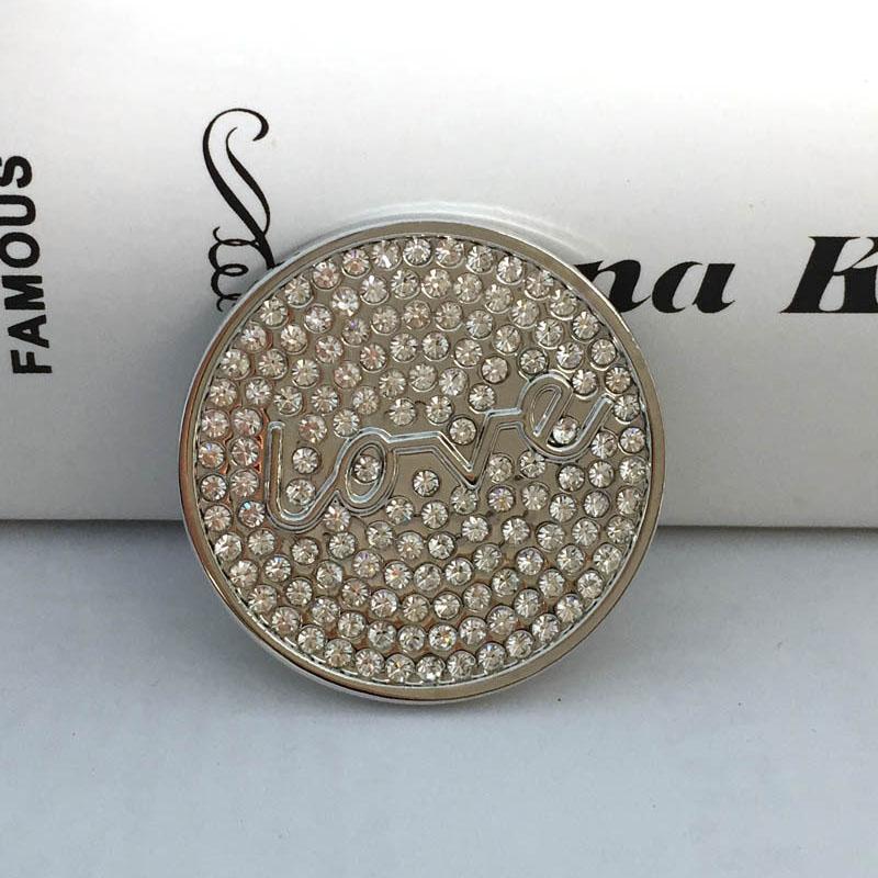 

Pendant Necklaces Design Christmas Top Designer 33mm Coin Love Crystal Fit 35mm Coins Necklace Fashion Jewelry