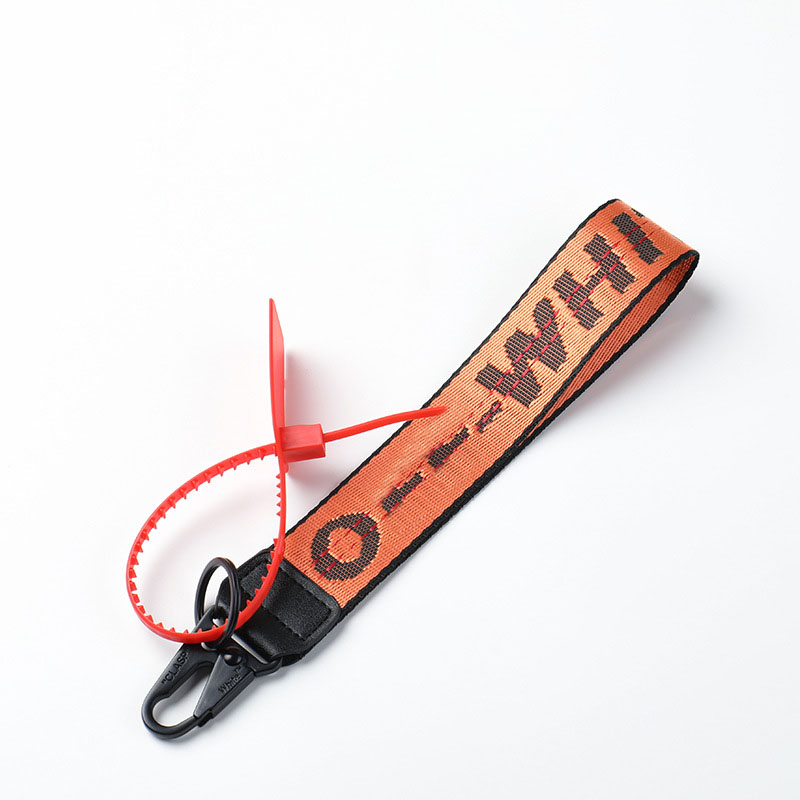 

Designer luxury Keychains Brand Trend of the Outfit White Canvas Mobile Phone Keyring European Multi-purpose Wrist Camera Jeans Keys rings