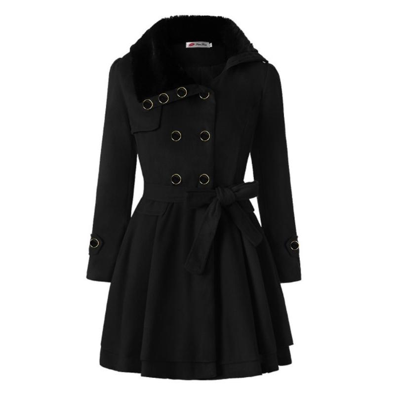 

Women's Jackets Jacket Woman Women Windbreaker Warm Outwear Button Closure Asymmetrical Hem Cloak Coat Zip Up FleeceWomen's, Grey