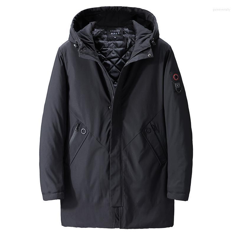 

Men's Down & Parkas 2022 Plus Size Black Winter Jacket Men Thick Casual Jackets Windproof Warm Coat Mens Hooded Guin22