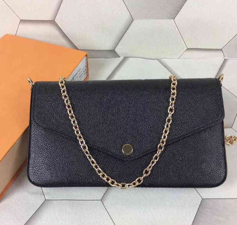 

7A+Women Evening Bags 3 in 1 Chain Bag Real Leather Clutch Printing Flowers Wallet Cards Crossbody Purse Card Holder Shoulder Messenger Wallets, Not for sale separately