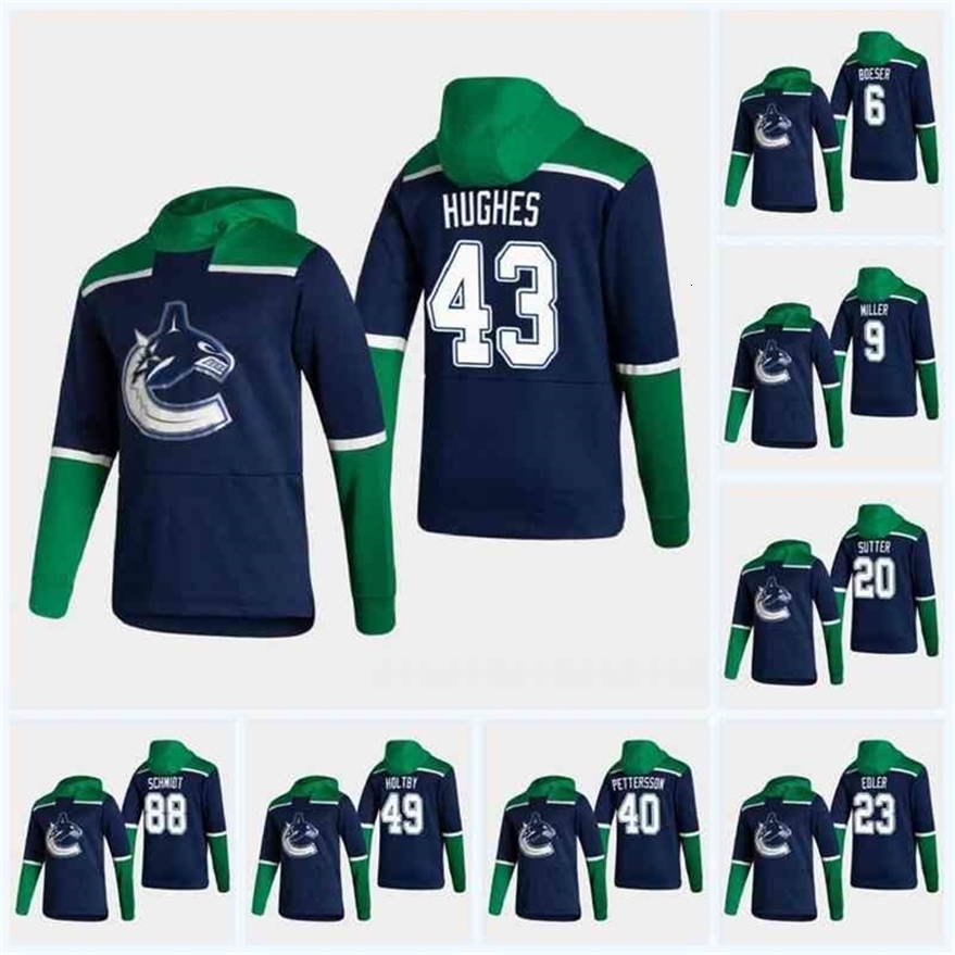 Xfl2020 2021 Reverse Retro Hoodie Quinn Hughes Braden Holtby Schmidt Bo Horvat Brock Boeser Elias Pettersson Sedin Jersey
