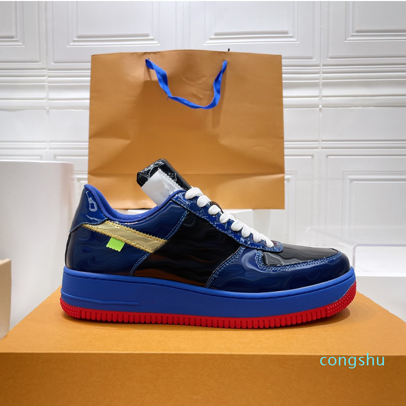 2022 Designers de luxe Chaussures FORCEs Hommes Low Airs Wheat Noir Casual