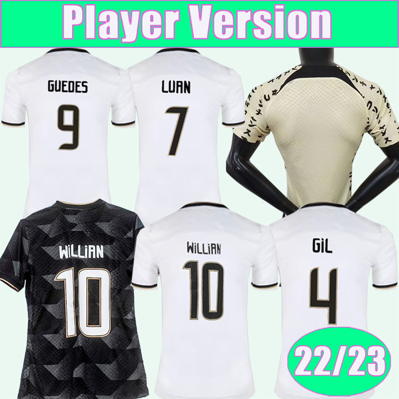 

22 23 GABRIEL LUAN Player Version Soccer Jerseys GIL FAGNER CANTILLO GUEDES JO R.AUGUSTO WILLIAN GIULIANO Home White Away 3rd Football Shirt Short Sleeve Uniforms, Qy9985 22 23 3rd conmebo. 1 cup patch