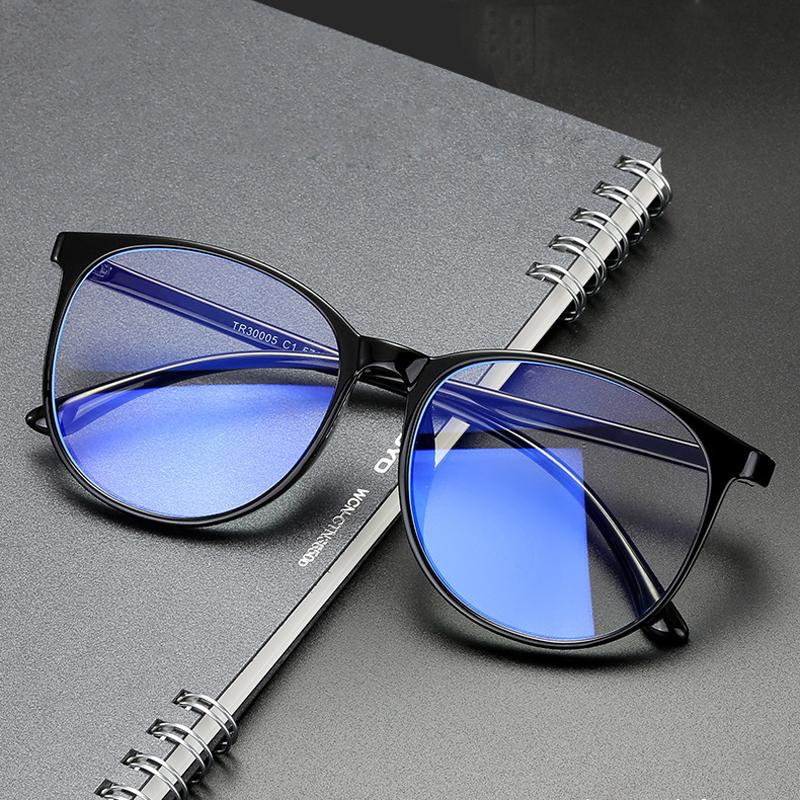 

Sunglasses Optical Lenses Women BlueLight Blocking Rest Filter Computer Eyewear Frame Read Decorative Transparent Round Gaming EyeglassesSun