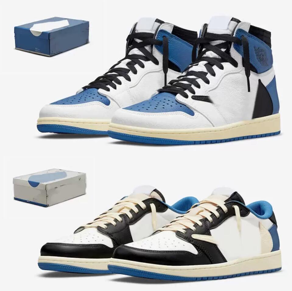 

2022 Travis 1 High OG TS SP Outdoor Shoes Scott Military Blue 1S Baroque Brown Saturn Gold Max Reverse Mocha Dark Men Women Sports shoes, Box