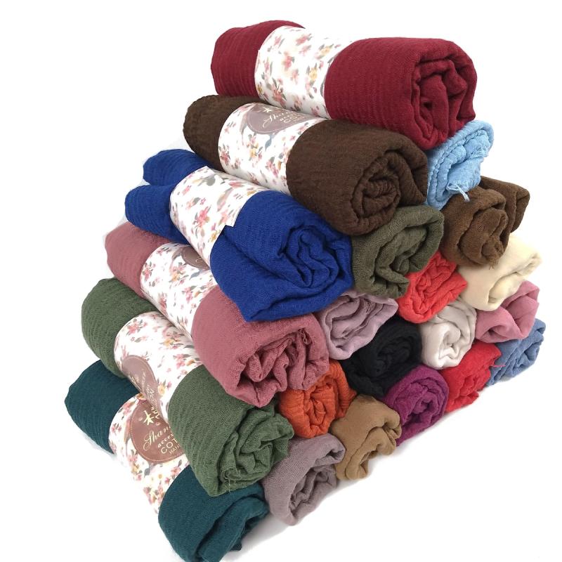 

Scarves 40Colors Colorful Scarf For Women Female High Quality Hijabs Black Scarfs Headband Warm Long Shawl Wraps Woman Soft Hair