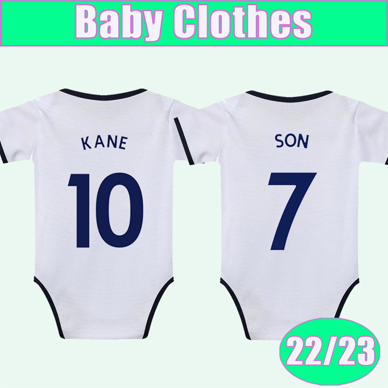 

22 23 SANCHEZ SON Baby Clothes Soccer Jerseys New HOJBJERG Home White Football Shirt KANE Baby Suit Sleeves Uniforms, Bb9489 22 23 baby home