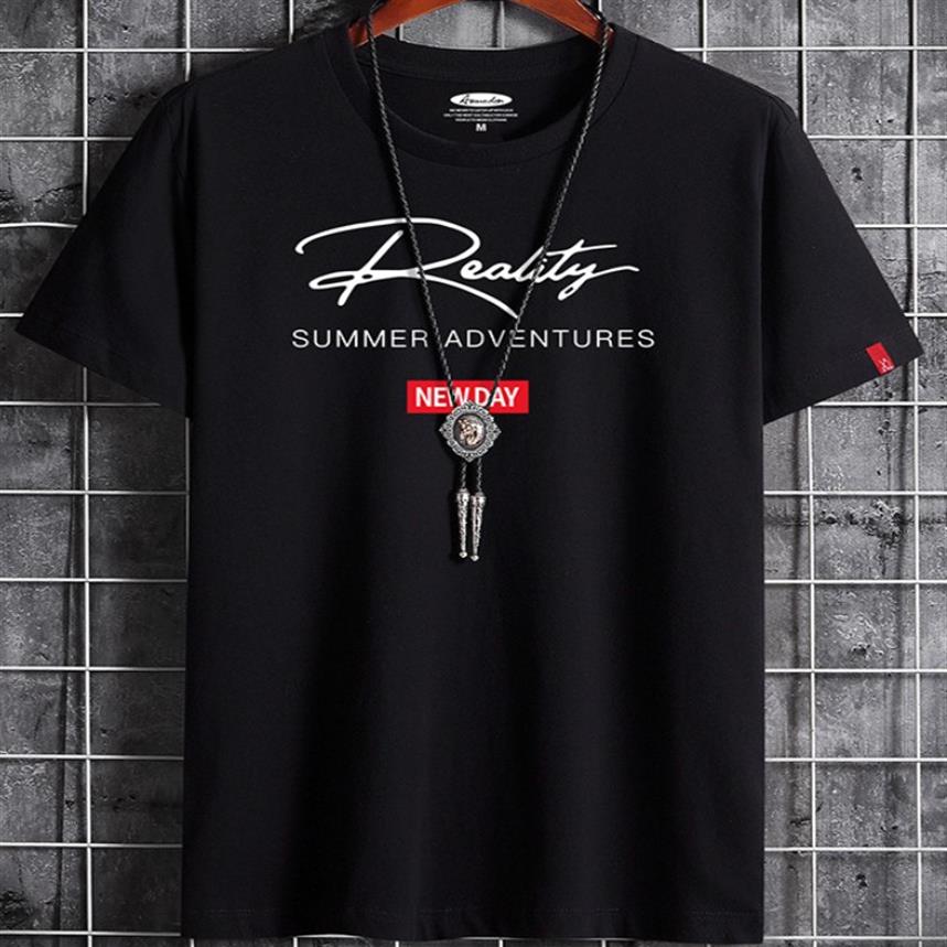 

Summer Mens Casual T Shirts Letters Printed Hip Hop Streetwear Black Fashion Designer High Quality Breathable Tops Short Sleeved P270I, White