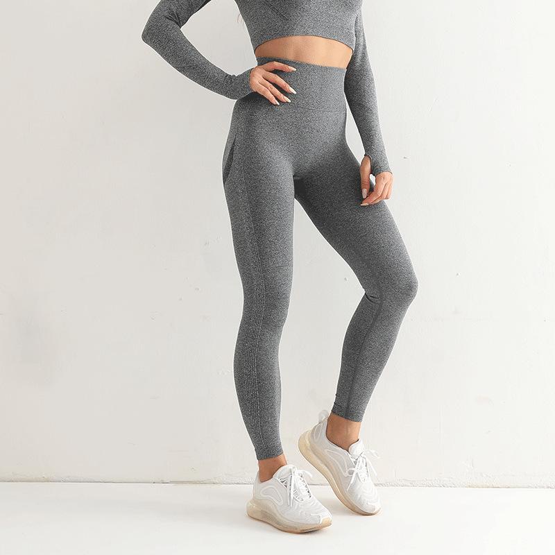 

Women' Leggings Seamless Sports Leggings Women' High Waist Hip Lift Bodybuilding Yoga Pants Hip-Lifting Leggings in Stock, Black