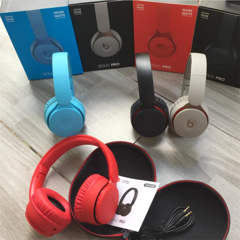 

Newest PHARRELL WILLIAMS Beats Solo Pro Wireless Earphones Bluetooth Headphones Headset Deep Bass Earphone With Retail Box Support Pop Up Window, Mixed color