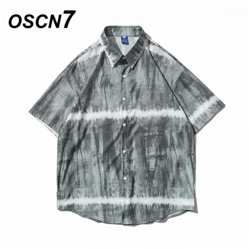 

Casual Printed Short Sleeve Shirt Men Street 2022 Hawaii Beach Oversize Women Fashion Harujuku Shirts For 5230 Men's, Green