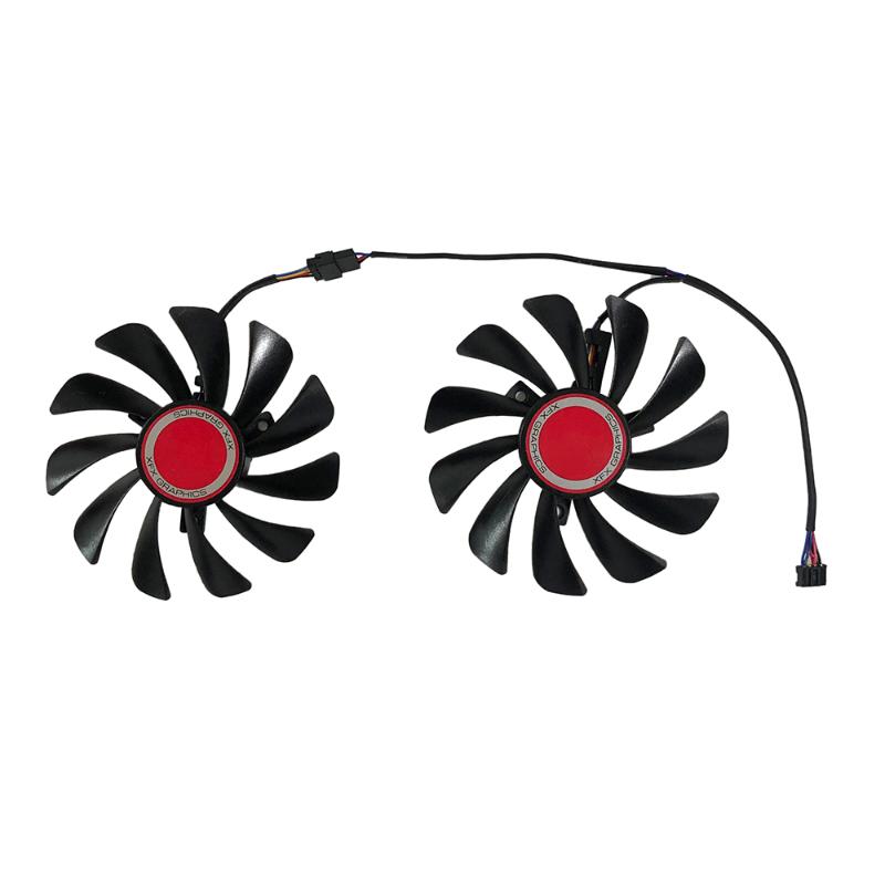 

Fans & Coolings 2Pcs/Set Alternative FDC10U12S9-C RX 590/580 GPU Video Cooler Fan For HIS RX580 XFX RX590 Graphics Card Replace CF1010U12SFa