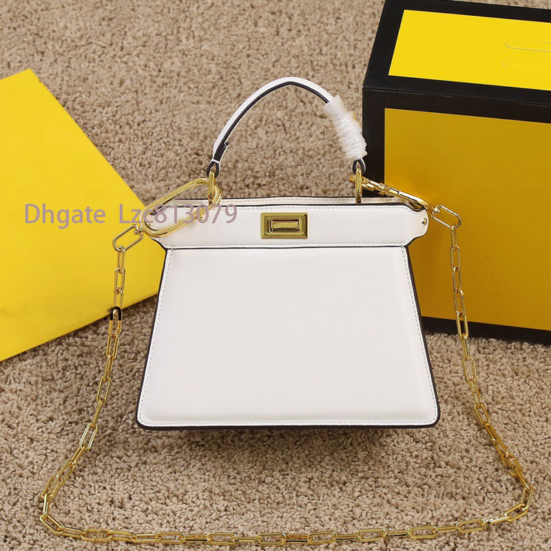 

2022 designer bag lady handbag high quality soft leather peek a boo women shoulder crossbody bag ladies party clutch mini hand tote purse messenger bags, Chain