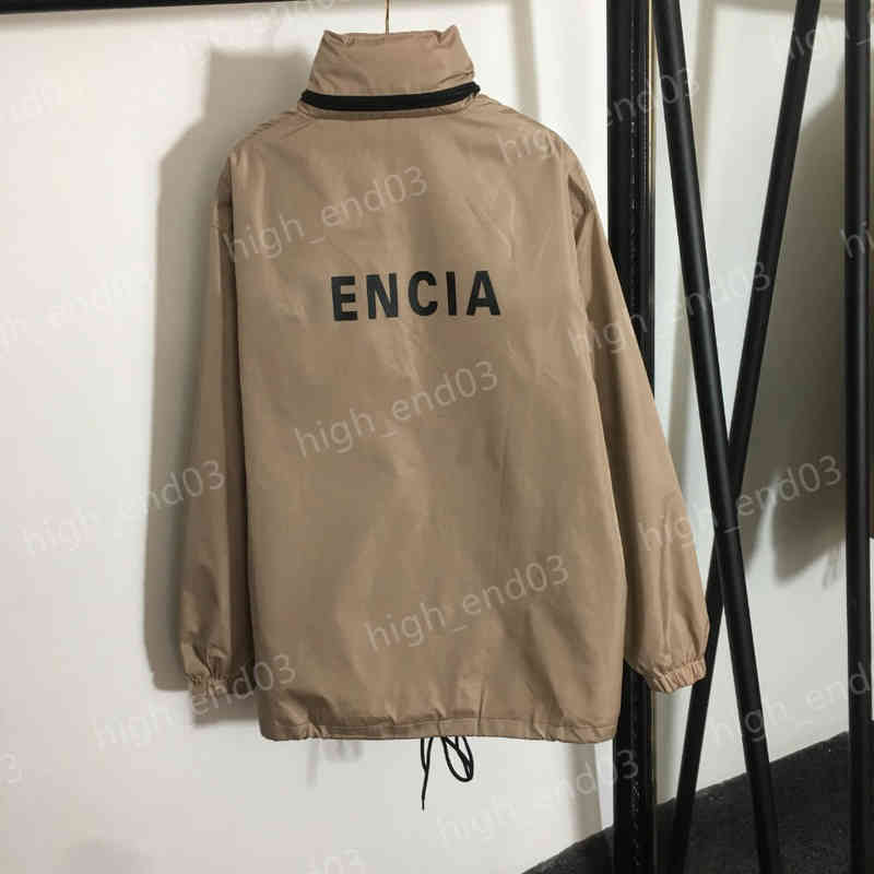 

Luxury Designer Womens Jackets Hat Removable Back Brand Letter Logo Print Trench Coat Unisex Fashion Brand Tops Women Clothing