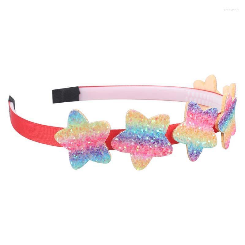 

Hair Accessories Girls Headband Glitter Heart-shaped Children Band Rainbow Star Hariband Headwear Ornament Valentine's Day, 16