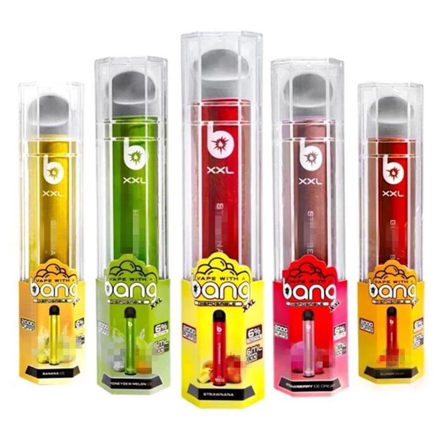 

BANG XXL 2000 puffs plus electronic cigarette disposable vape pen Pre Filled Pods Vapes Cartridge241l219C
