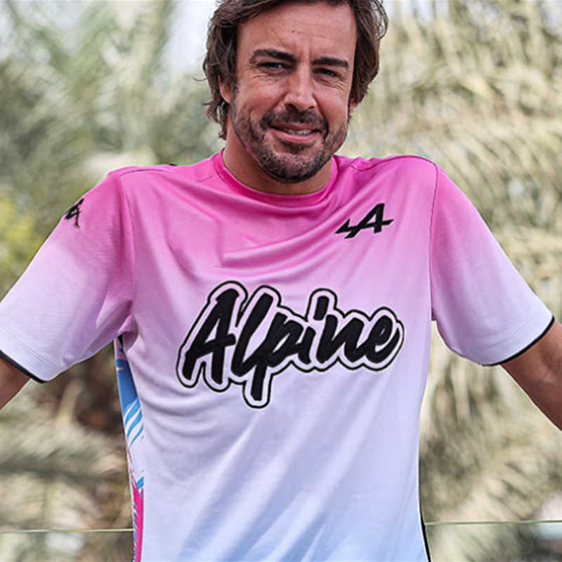 

ALPE Alonso Tee ALPINE F1 Miami 2022 T-Shirt Formula 1 Jersey Racing Suit Team Uniform MOTO Motorcycle Uniform Pl