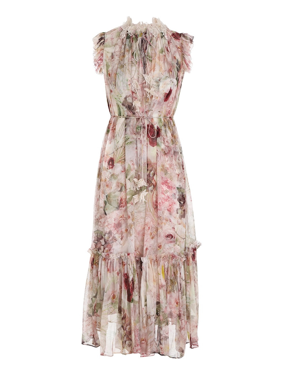 

2023 Australian Fashion garden flower pattern elegant skirt dress, Ivory