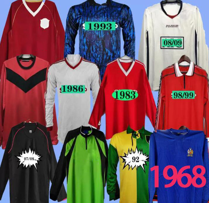 

RETRO MANCHESTER soccer jerseys 1968 2007 2008 2009 FOOTBALL SHIRTS 07 08 09 Vintage classic Nani MAN UTD Camiseta long sleeve Rooney BERBATOV VIDIC GIGGS RONALDO 555, 06/07 home